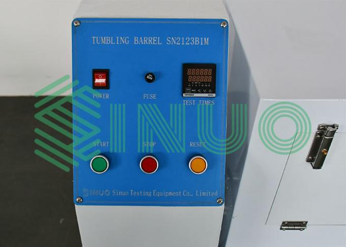 Controllo di ruzzolamento del bottone dell'apparecchiatura della prova della caduta libera del barilotto IEC60068-2 3