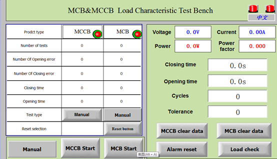 Macchina meccanica ed elettrica dell'interruttore IEC60898-1 di vita di prova 0