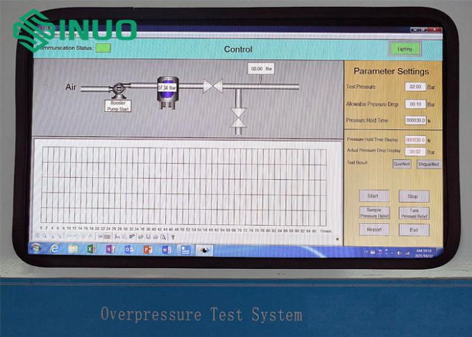 Sistema di prova di sovrappressione della prova di tenuta di pressione del veicolo elettrico di IEC 62196-3 1