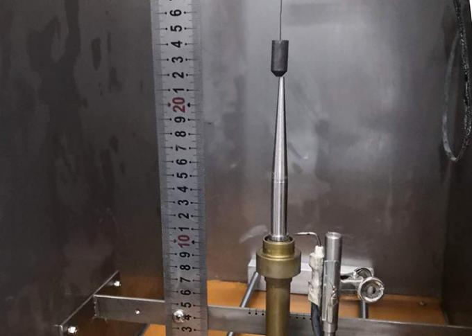IEC60332-1-2 scelgono la camera di prova verticale dell'acciaio inossidabile della fiamma del cavo o del conduttore isolato 1kW 45° 2