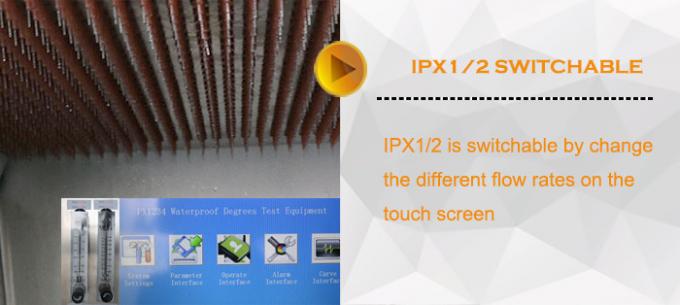 Apparecchiatura di collaudo di caduta verticale della scatola del gocciolamento di protezione di Dops dell'acqua di codice IPX1 IPX2 del IP di IEC 60529 2