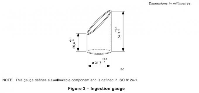 Calibro di ingestione dell'acciaio inossidabile di IEC 62133 per piccole informazioni di sicurezza della batteria e delle cellule 0