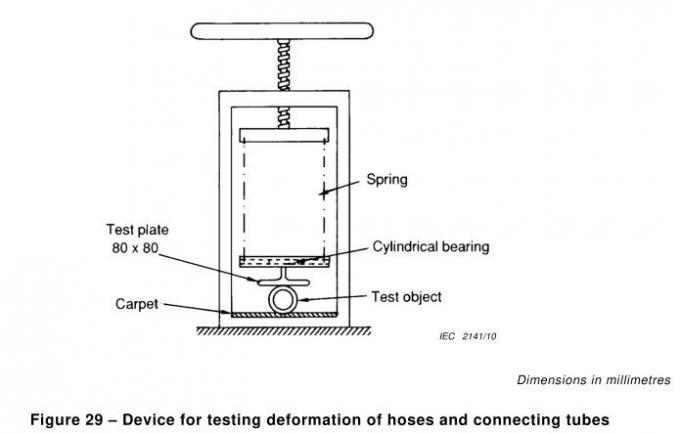 IEC collegamento di 60312-1 e tubi del tubo flessibile dell'apparecchiatura di collaudo degli aspirapolveri 0