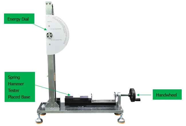 Dispositivo richiesto di calibratura di prova ambientale IEC60068-2-75 per il martello della primavera 0