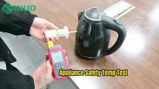 Guarda come la sonda di temperatura superficiale IEC 60335 esegue test reali sulla sicurezza degli elettrodomestici