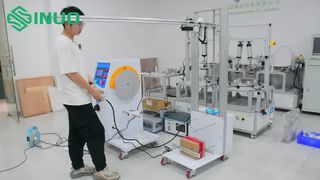 Test di impatto IEC 60335-2-24 Demo Test di caduta con sfera in acciaio per la sicurezza dell'involucro